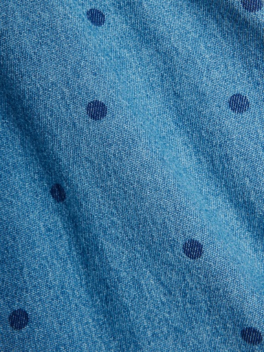 Mini Rodini - Denim dots shirt - Blue
