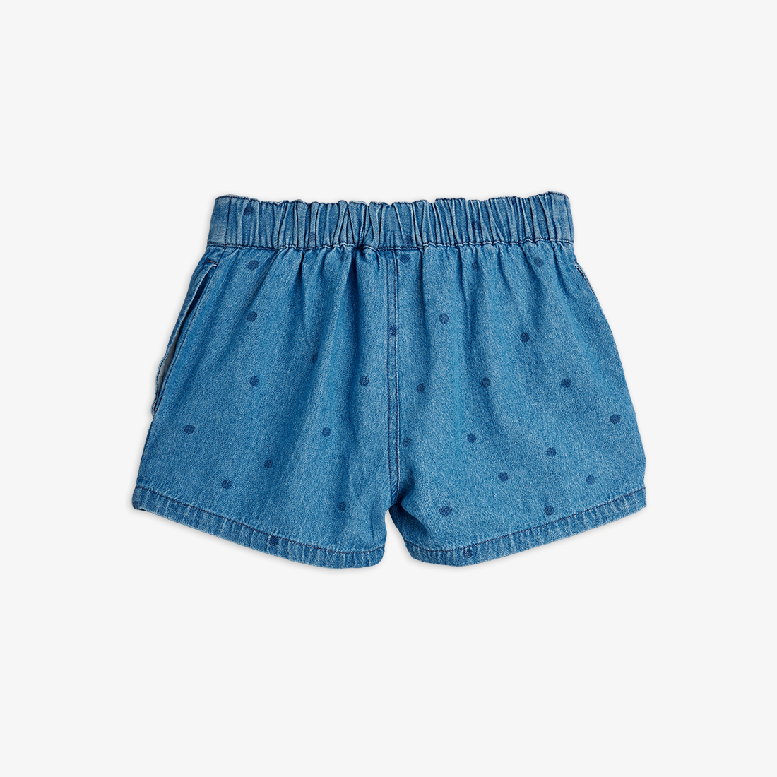 Mini Rodini -Denim dots shorts - Blue - 1