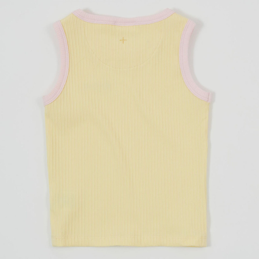 Goldie and Ace - Embroidered colour pop rib singlet
