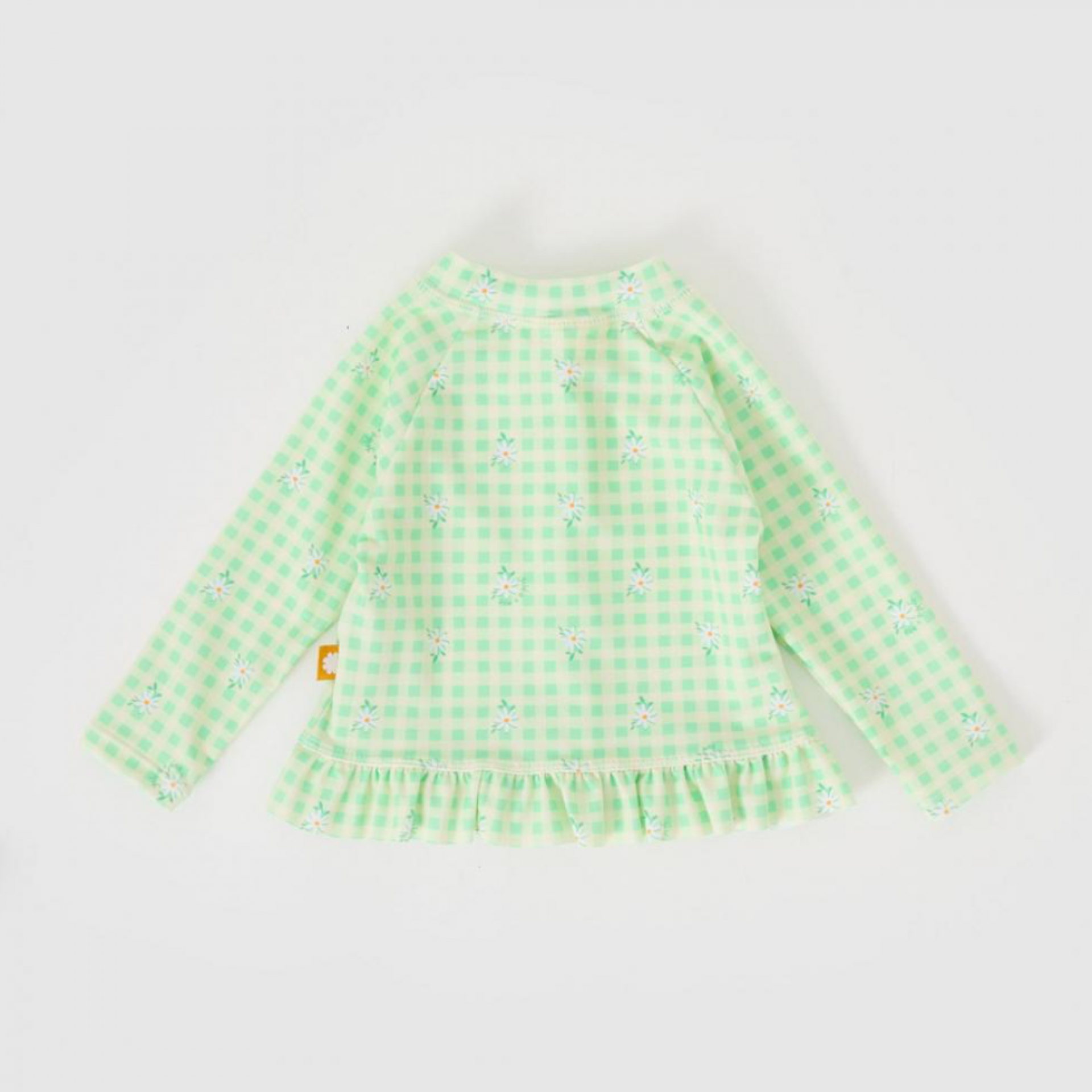 Goldie and Ace - Gingham daisy zip up swim vest - 1