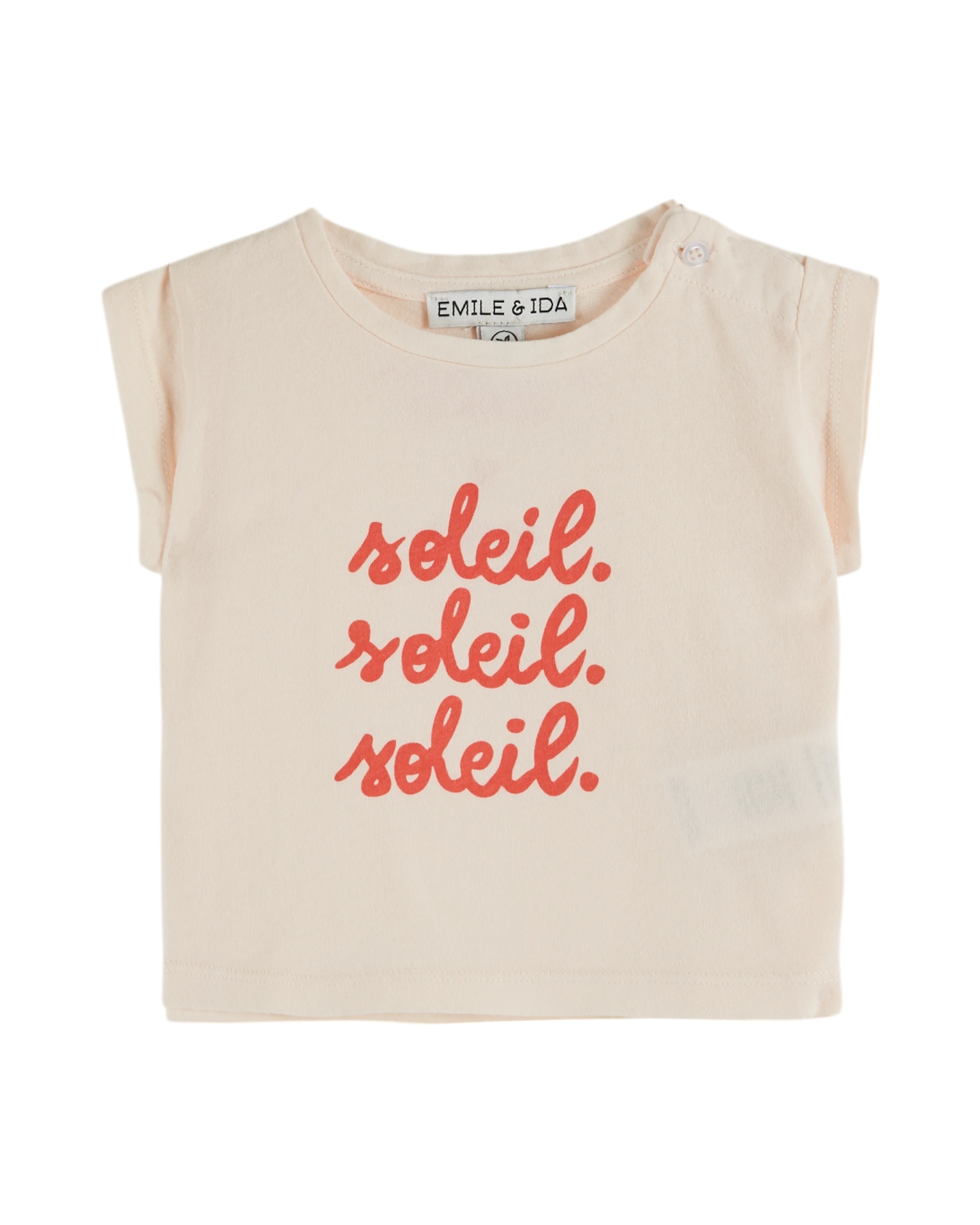 Emile & Ida - Tee shirt fete des meres - Creme (ad120) - 1