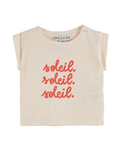 Emile & Ida - Tee shirt fete des meres - Creme (ad120)
