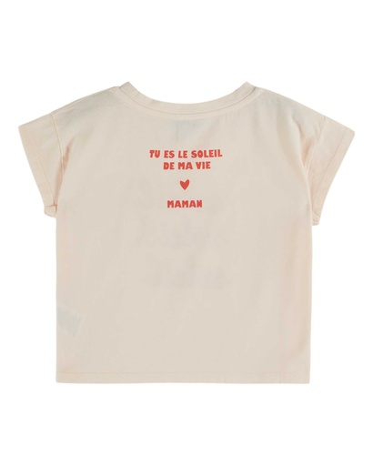 Emile & Ida - Tee shirt fete des meres - Creme (ad120)