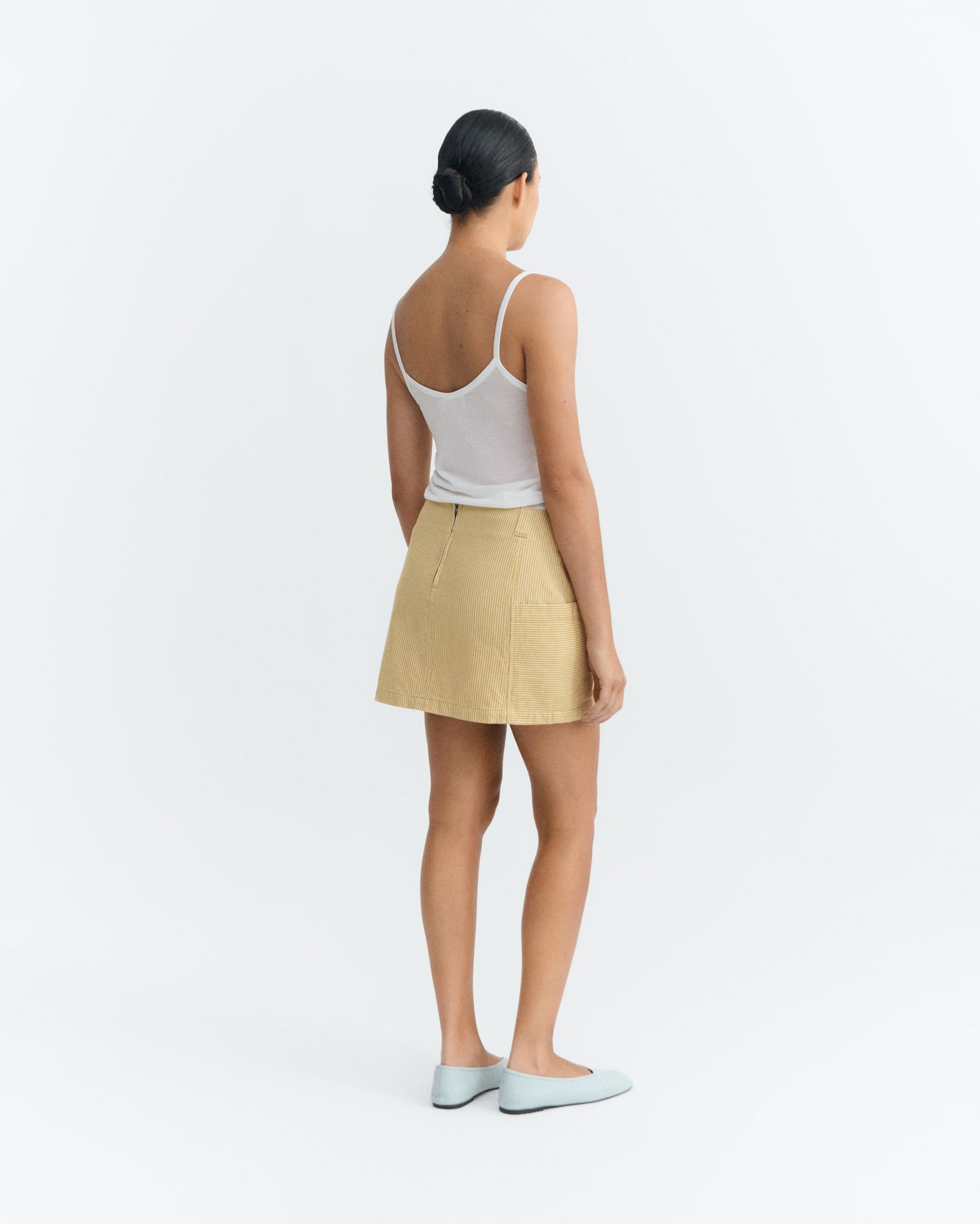 Thinking Mu - Nogal stripes mina skirt - 2