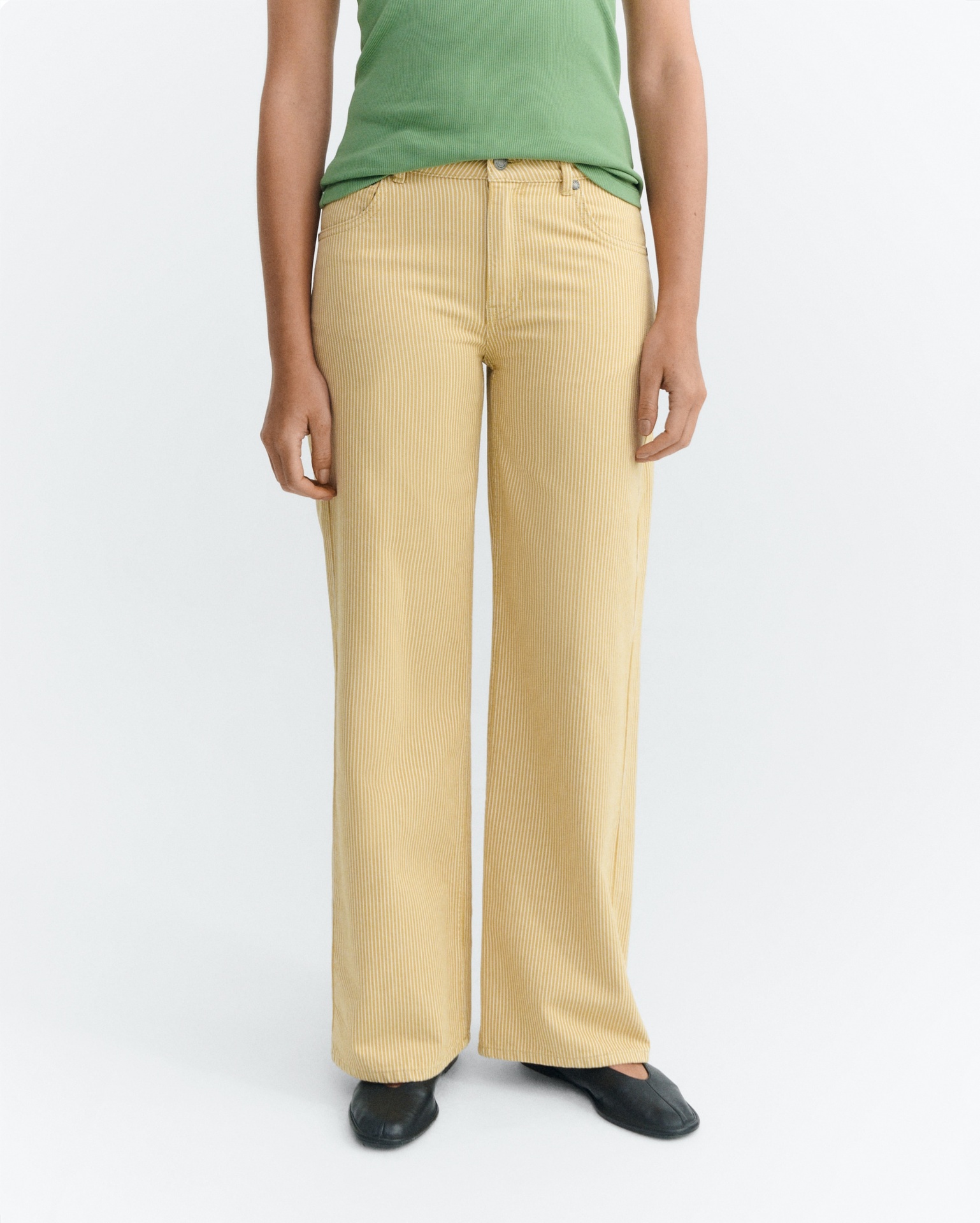 Thinking Mu - Nogal stripes kettan pants - 3