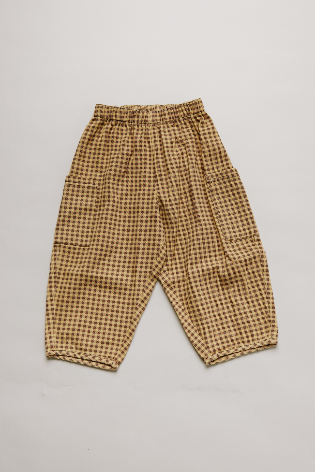 Claude & Co - Emerson ochre gingham trouser - 1
