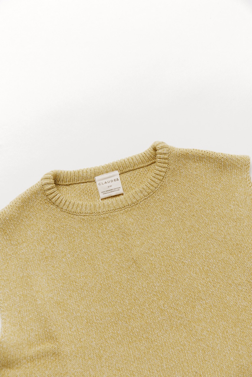Claude & Co - Noa mustard knit vest - 1