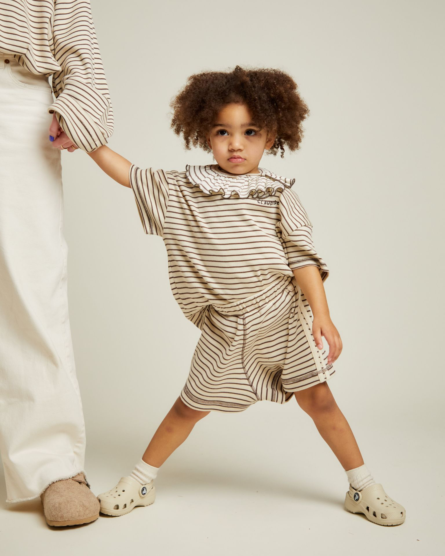 Claude & Co - Harper coco stripe short - 1
