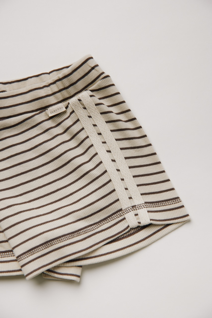Claude & Co - Harper coco stripe short - 4
