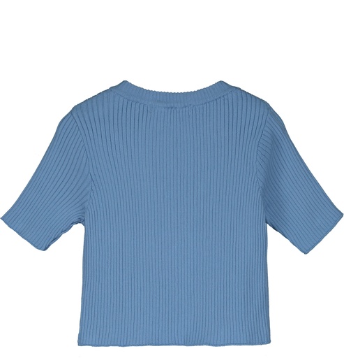 Tangerine - Knitted crew neck top - Baby blue
