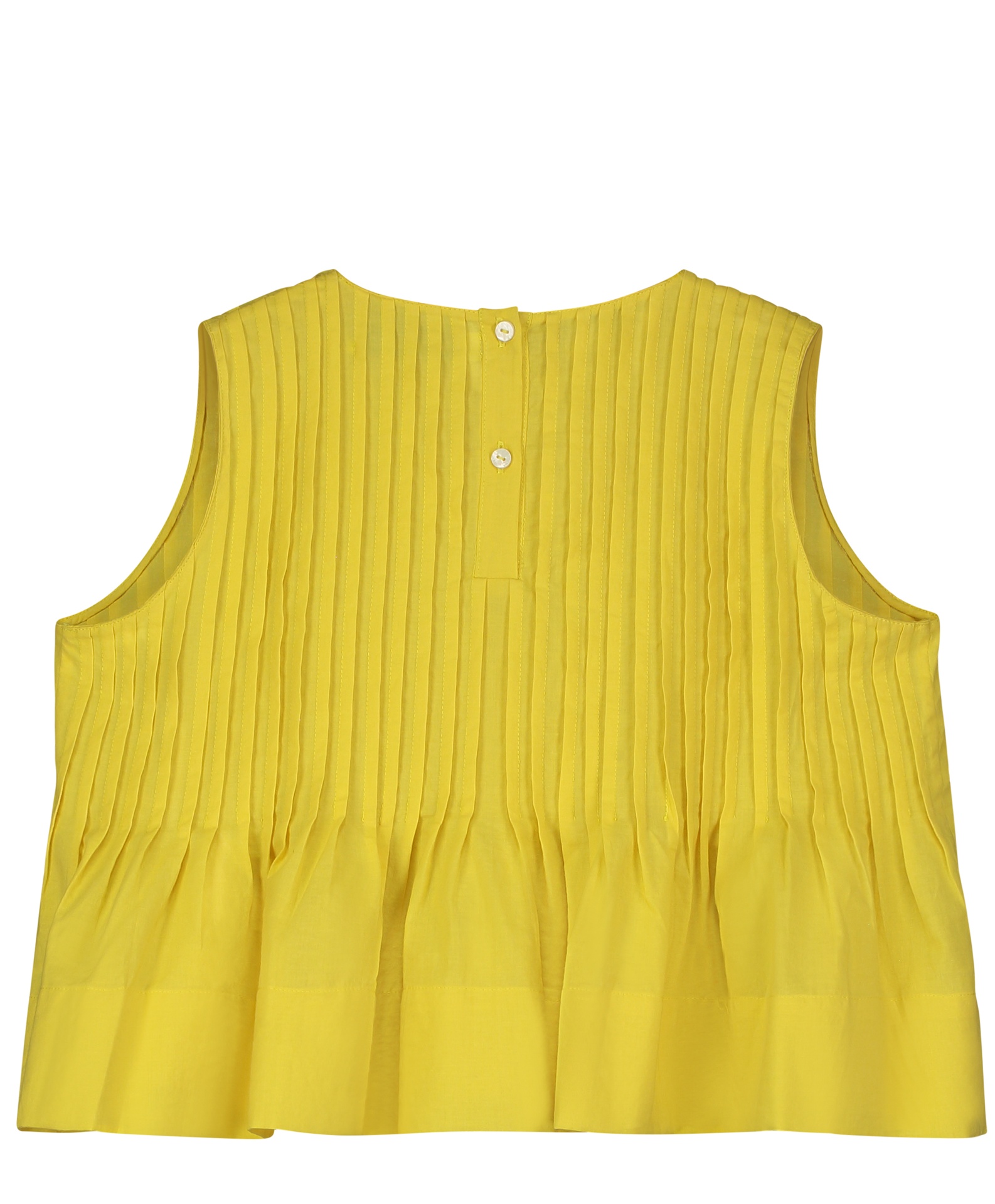Tangerine - Pleated peplum blouse - Summer sun - 1