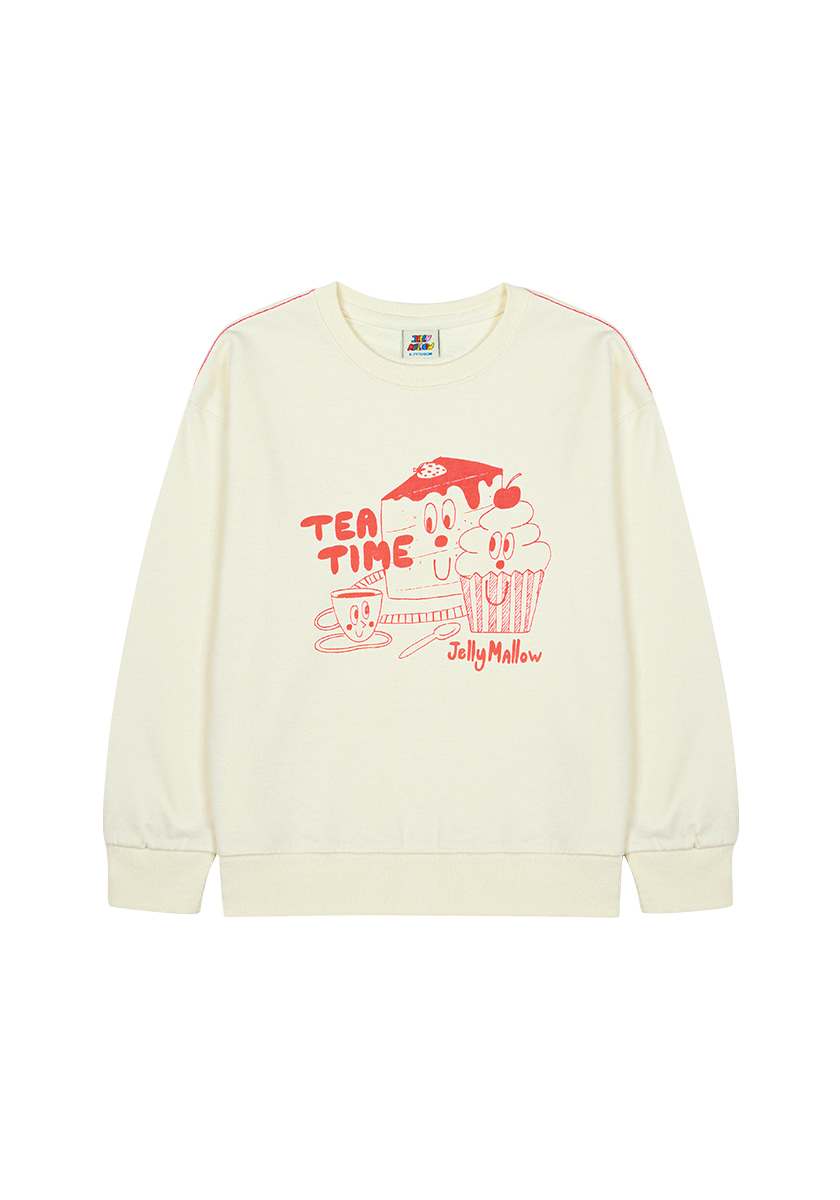 Jelly Mallow - Tea time sweatshirt - Ivory - 1