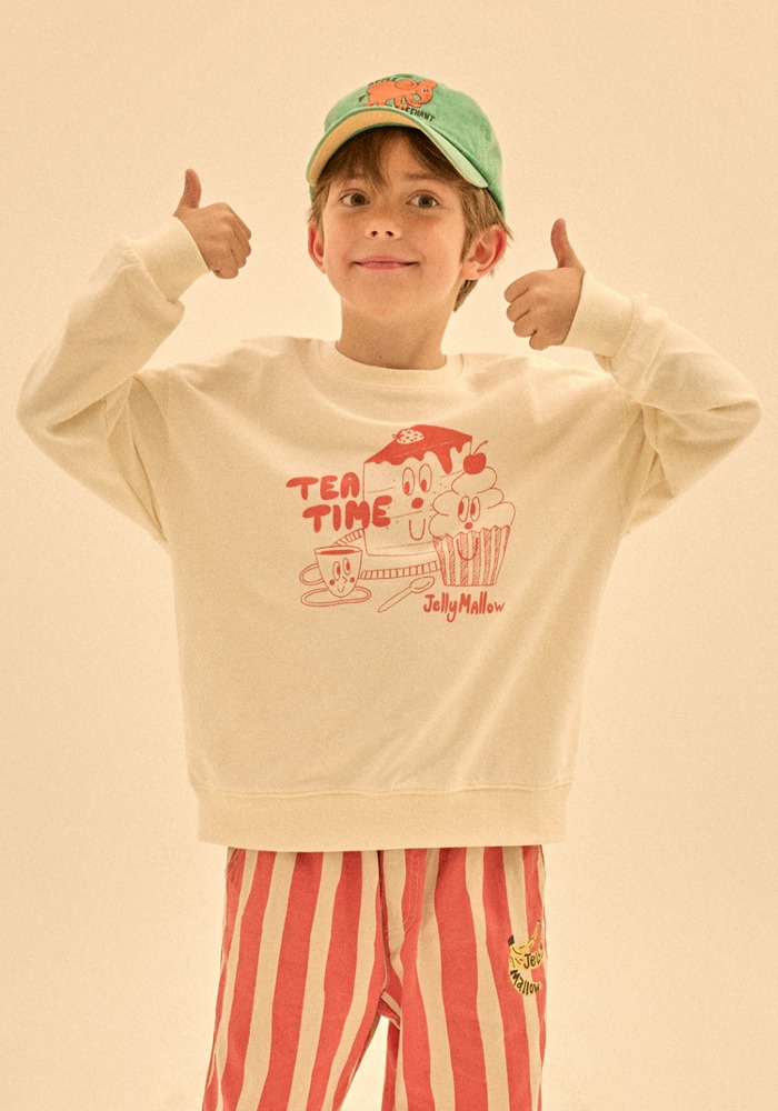 Jelly Mallow - Tea time sweatshirt - Ivory - 2