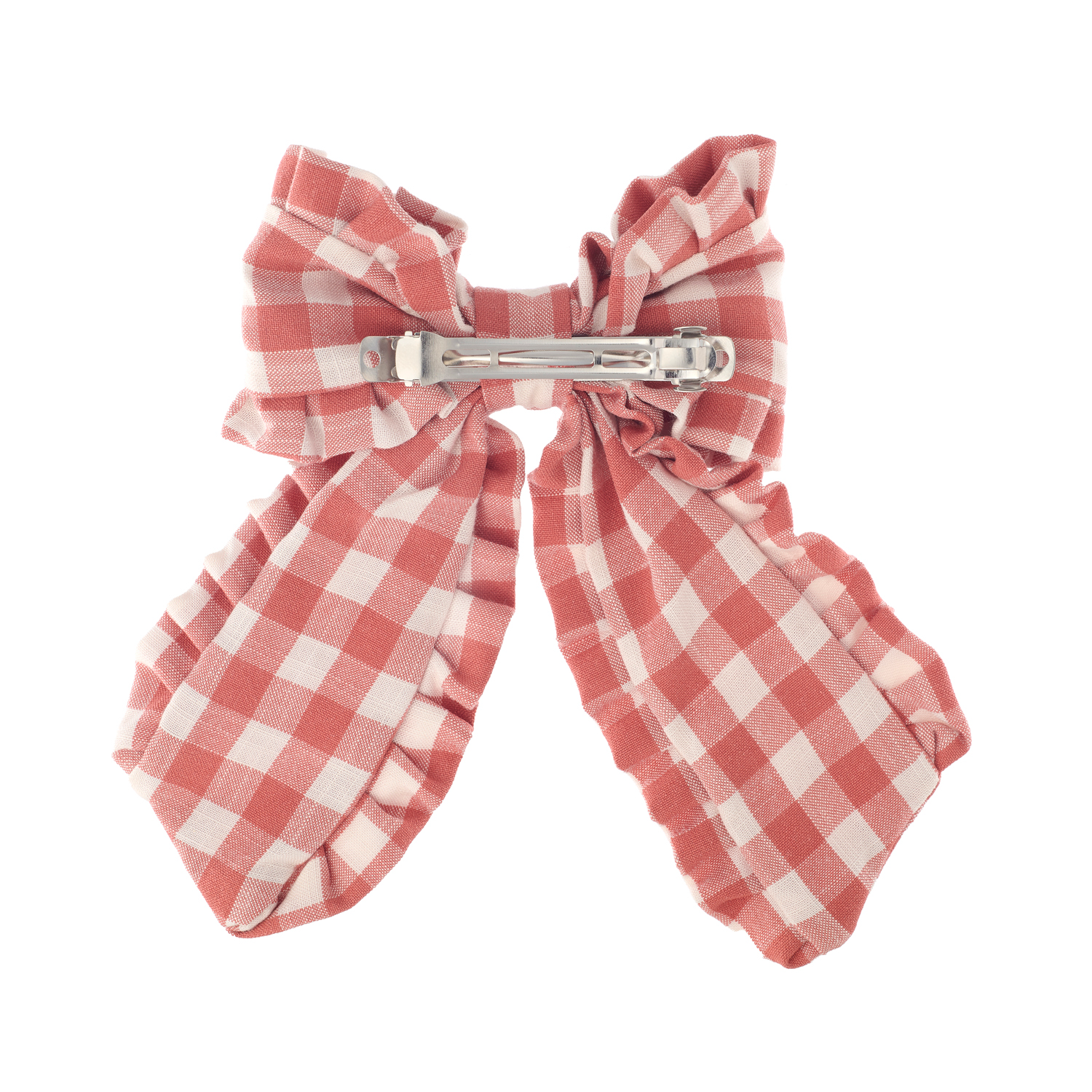 Rockahula - 🎀 Gingham Ruffle long bow haarclip - 1