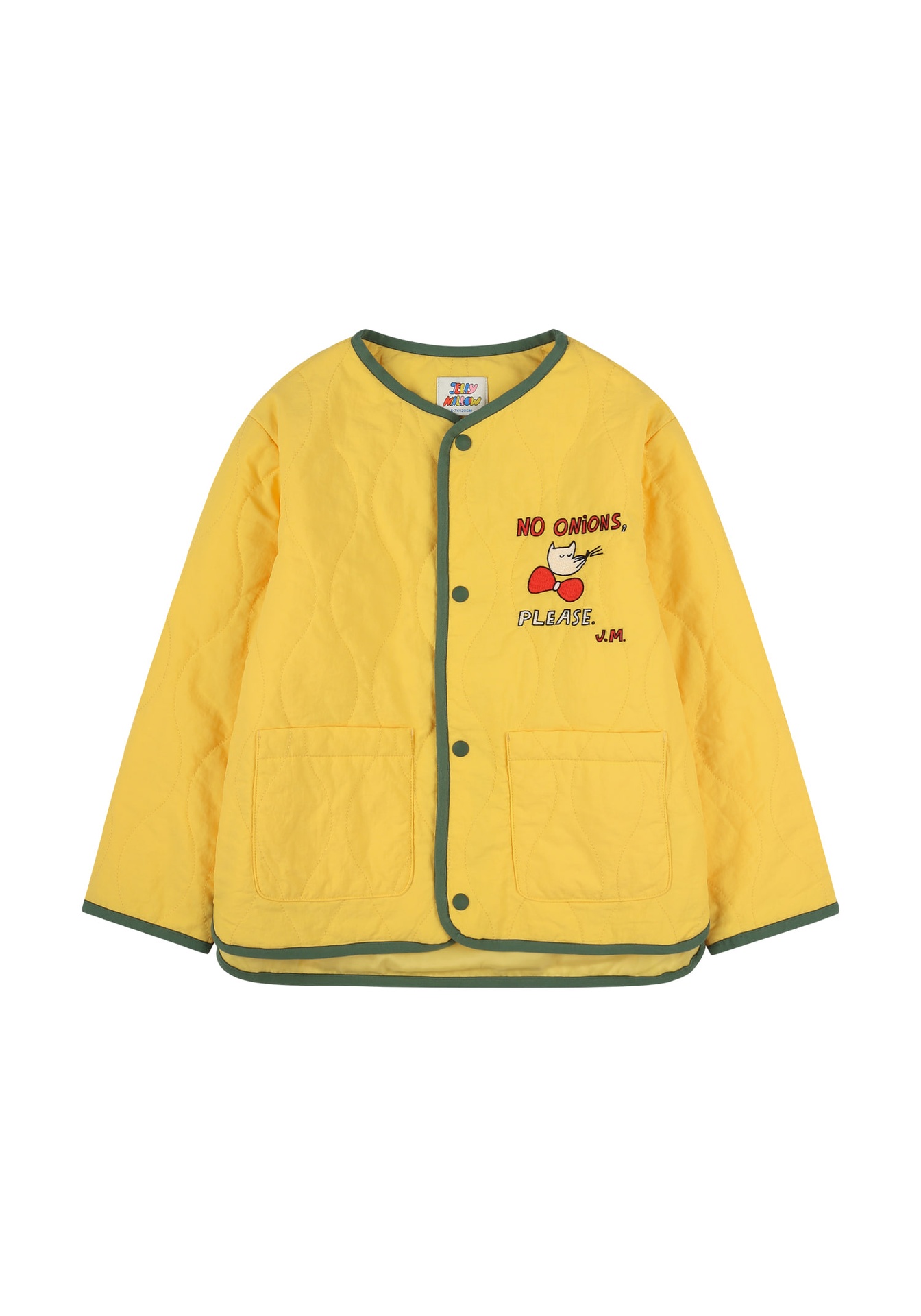 Jelly Mallow - Fox quilted jacket - Yellow - 2