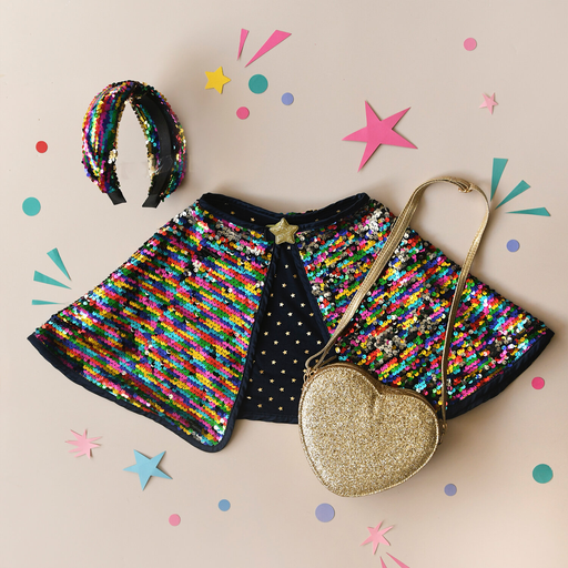 Rockahula - Rainbow Sequin knotted haarband 🌈