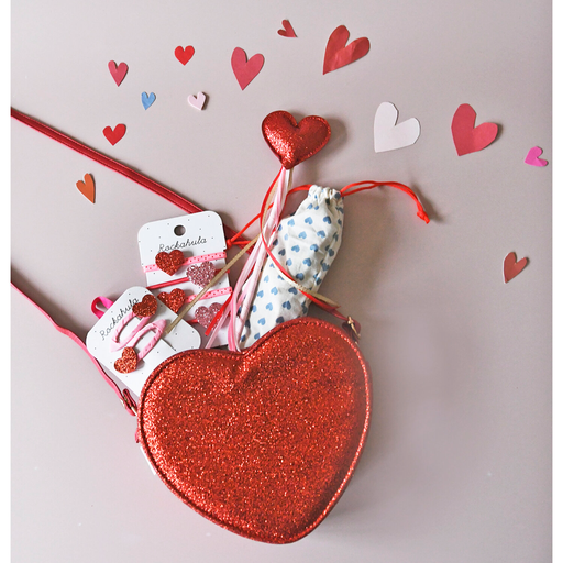 Rockahula - Love Heart glitter tas ❤️