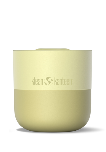 Klean Kanteen - Gele geïsoleerde Beker 'Lowball' met schuifdeksel (280ml)