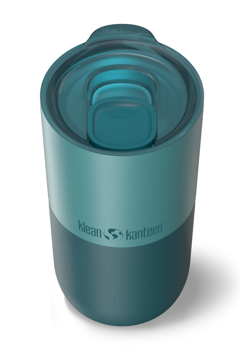 Klean Kanteen - Barely blue geïsoleerde Beker 'Tumbler' met schuifdeksel (473ml) - 1