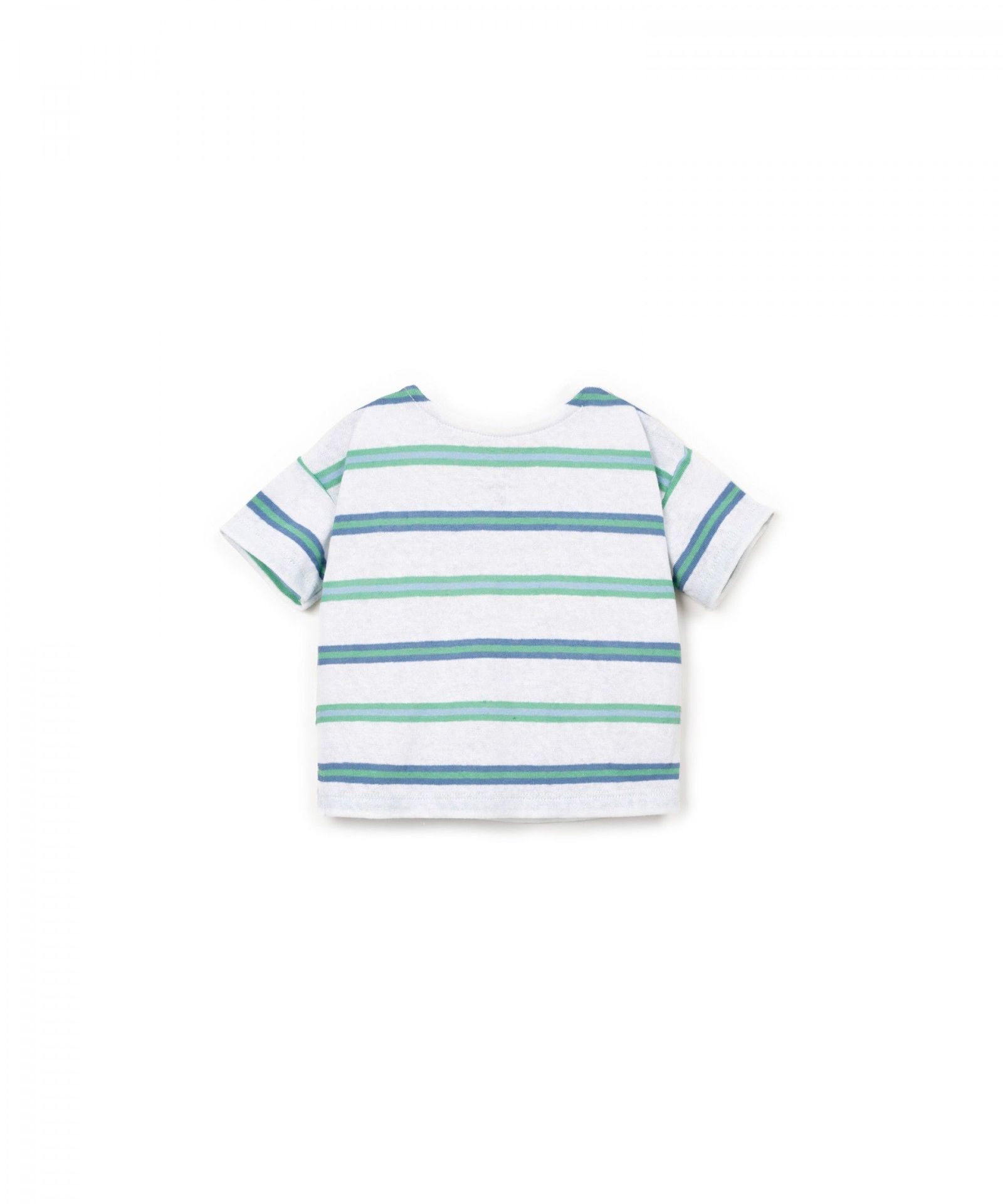 Play Up – Stripe Baby T-shirt 🤍🌿 - 1