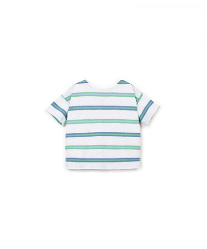 Play Up – Stripe Baby T-shirt 🤍🌿