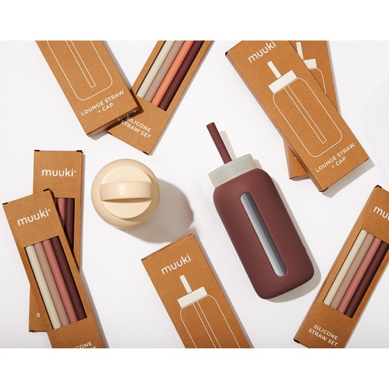 Muuki - Silicone Straw Set - Lounge color - 1