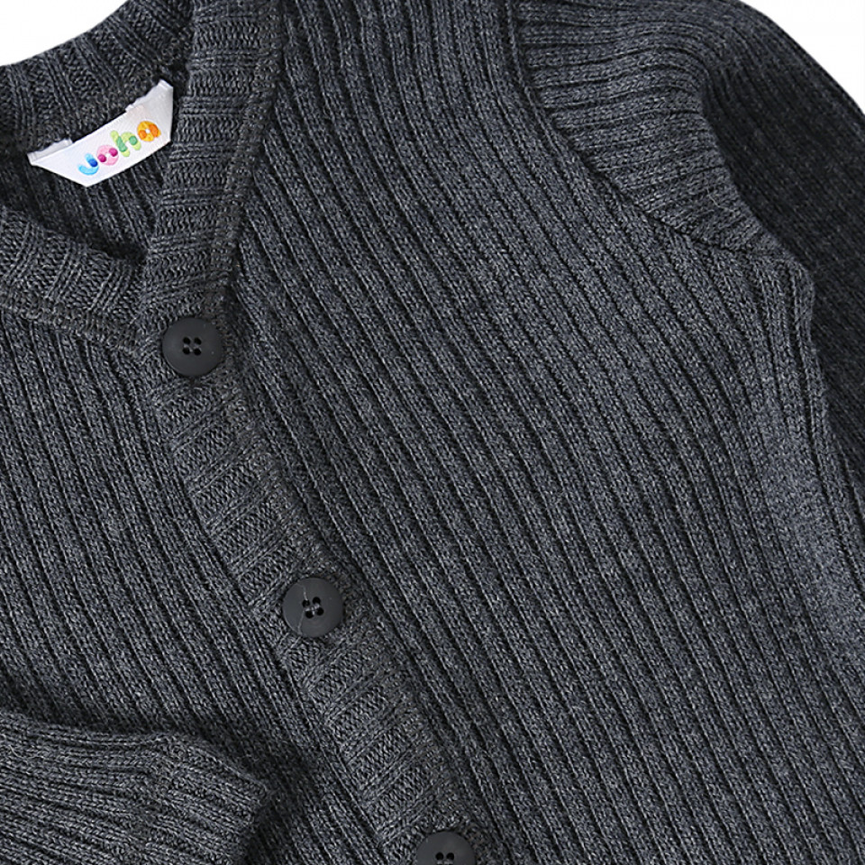 Joha - Cardigan - Dark Grey Melange - 1