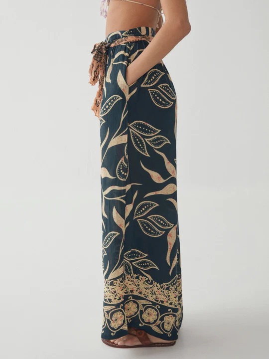 Maison Hotel - Tess Pant - Angaga Blue - 2