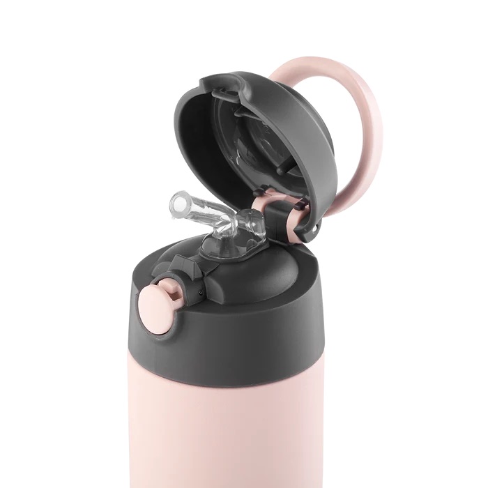 AYA & IDA - Kids Straw Bottle - Soft rose - 350ml - 2