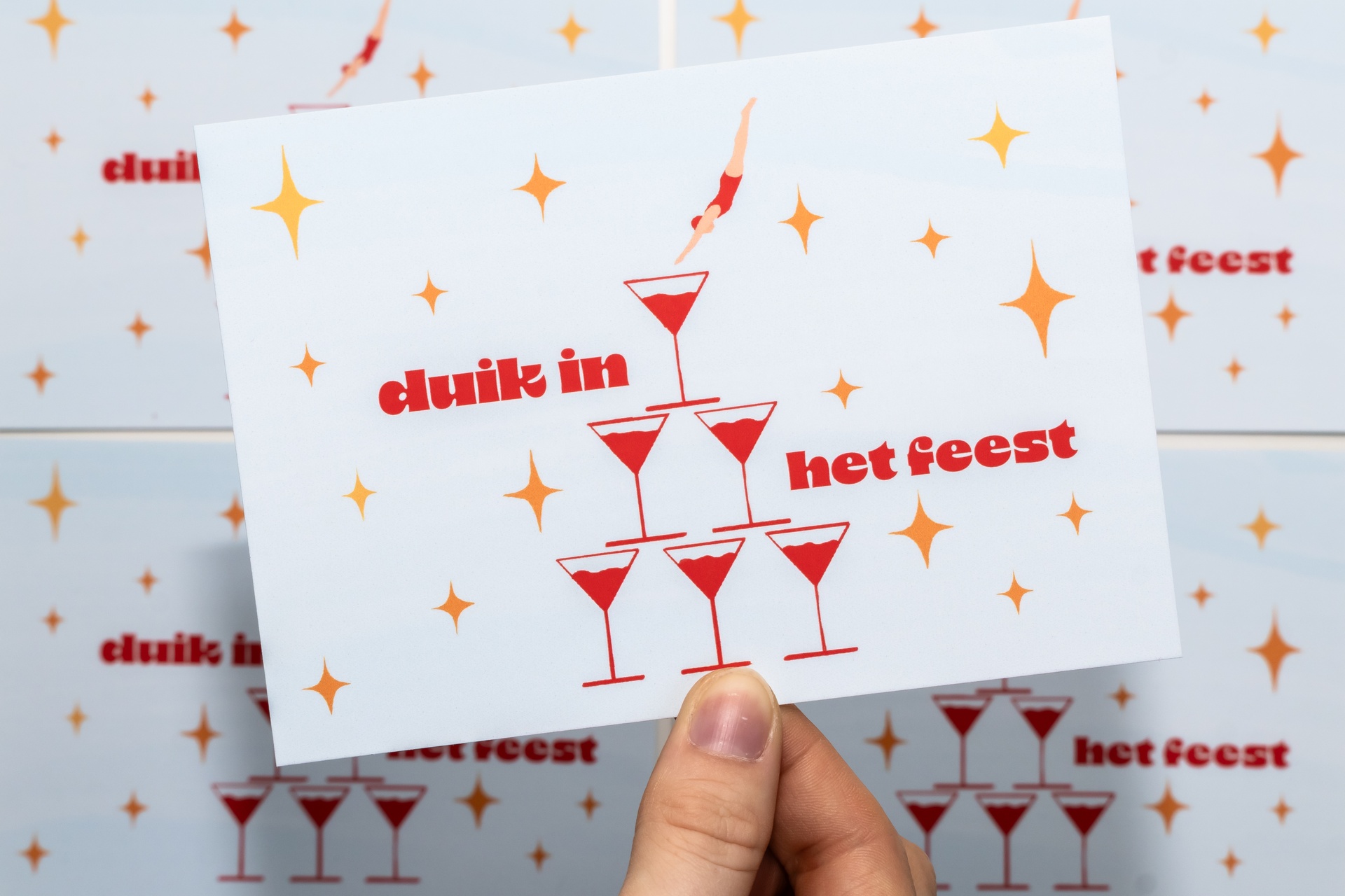 Atelier Lou - Wenskaart Feest - 2