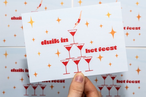 Atelier Lou - Wenskaart Feest