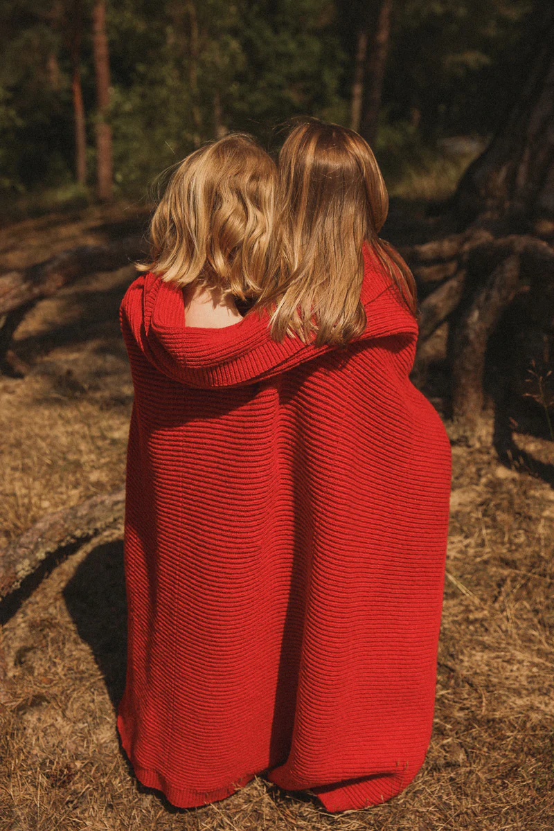 Hvid - Blanket Gaston (Apple Red) - 1
