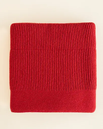 Hvid - Blanket Gaston (Apple Red)