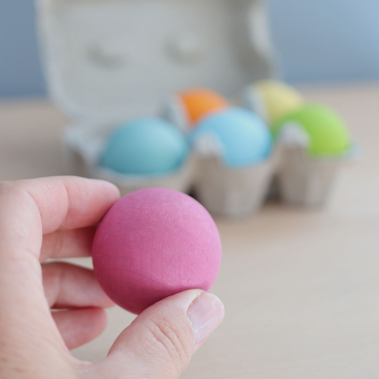 Grimms - Set van 6 houten ballen - 1